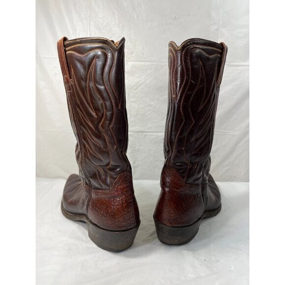 Vintage Acme Thunderbird Cowboy Boots Brown Men Size 9 - Picture 2 of 15